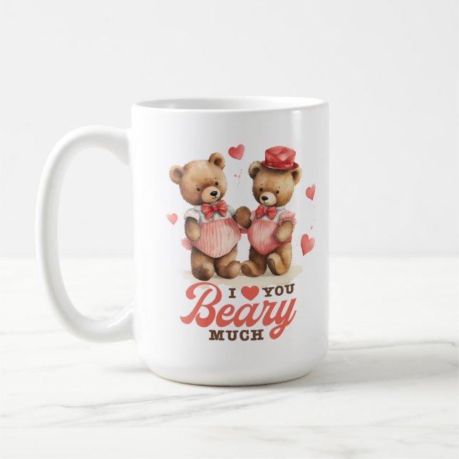 I Kärlek du Beary Mch Coffee Mugg (Vänster)