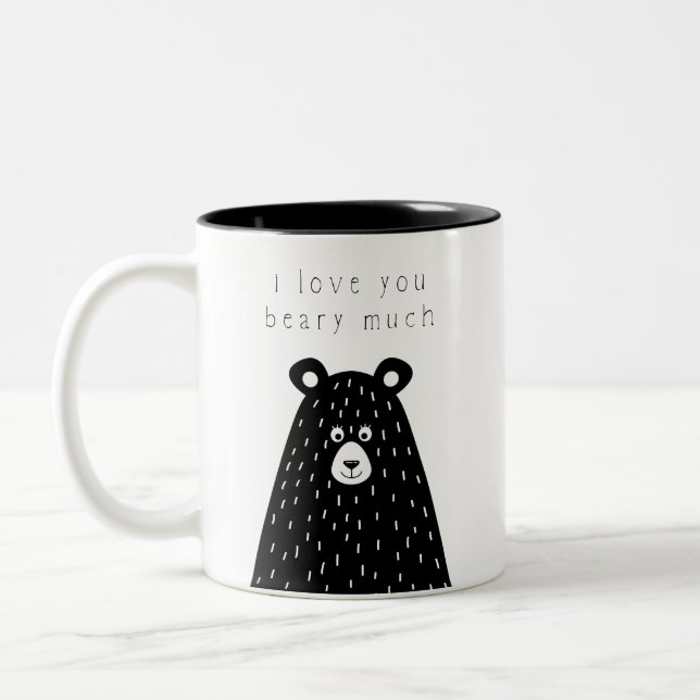 I Kärlek du Beary Mycket Mugg (Vänster)