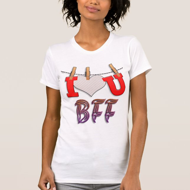 I kärlek du BFF 3 T Shirt (Framsida)