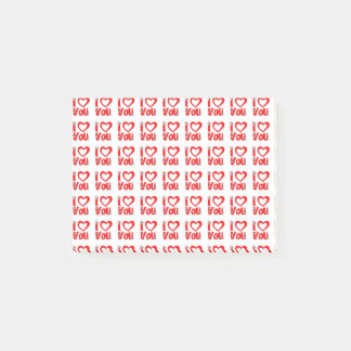 I Kärlek Du bokför anteckningen Post-it Block