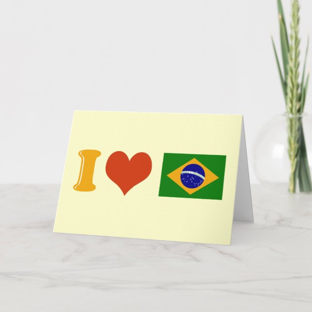 I kärlek du Brasilien Kort (Framsida)