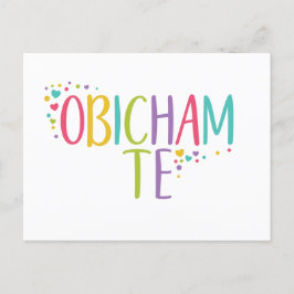 I kärlek du bulgarisk obicham te - regnbåge vykort