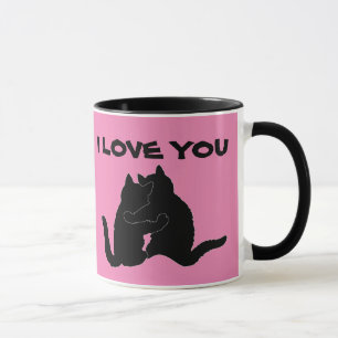 I KÄRLEK DU CAT KAFFE KOPPAR