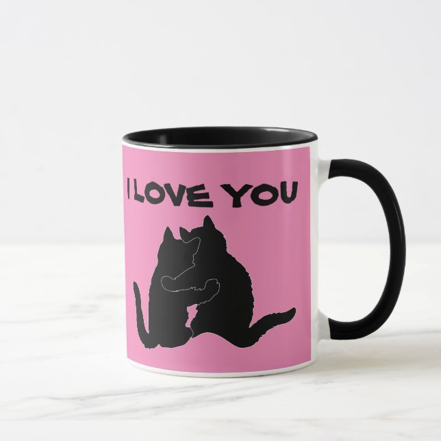 I KÄRLEK DU CAT KAFFE KOPPAR (Höger)