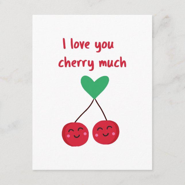 I Kärlek Du Cherry Mch Valentine Tilläggskort (Framsida)