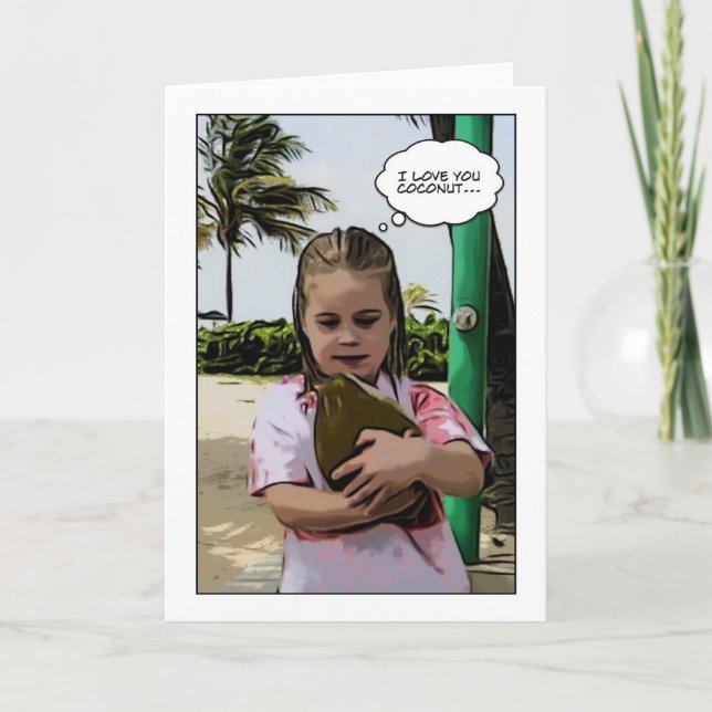 I kärlek du coconut kort (Framsida)