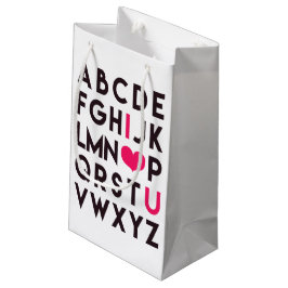 I KÄRLEK DU - Cute, Romantic Alphabet Gift Bags