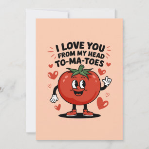 I Kärlek, du från mitt huvud, Tomater Cute Tomatoe Julkort