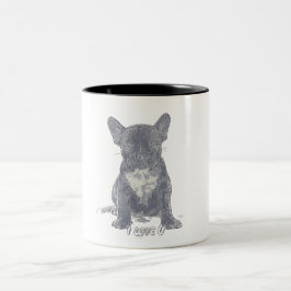 I Kärlek DU - Fransk Bulldog Coffee Mugg