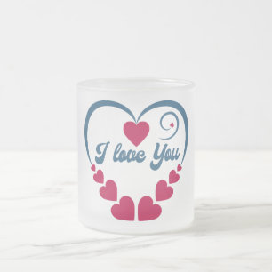I Kärlek du Gift Frostad Glasmugg