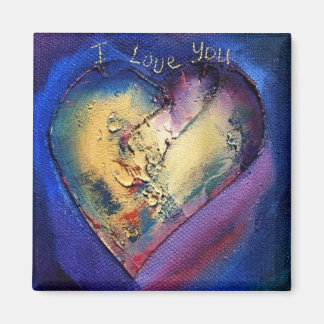 I Kärlek du Heart Magnet