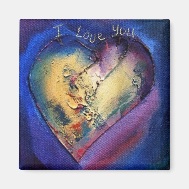 I Kärlek du Heart Magnet (Framsidan)