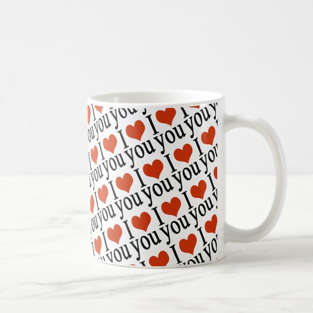 I kärlek du - hjärtat kaffemugg (Höger)