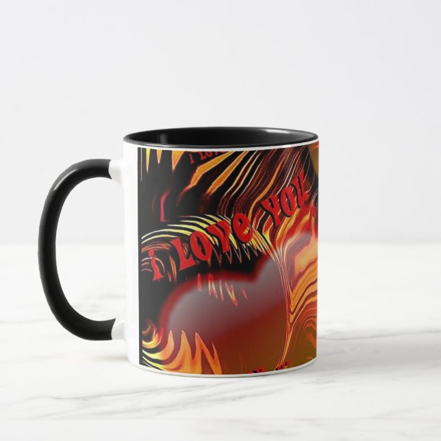 i kärlek, du hör keramiskt mugg (Vänster)
