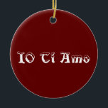 "I KÄRLEK DU" I ITALIENSKA ORNATIONEN JULGRANSPRYDNAD KERAMIK<br><div class="desc">"I KÄRLEK DU" I "ITALIENSKA ORNATIONEN"</div>