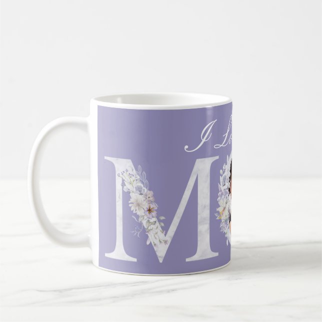 I Kärlek Du Lila Mamma Gift Coffee Mugg (Vänster)