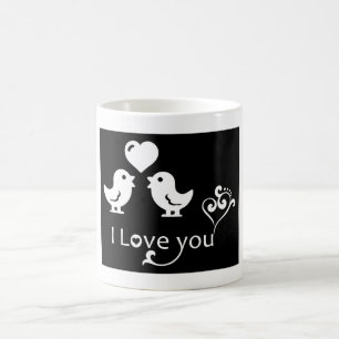 "I KÄRLEK DU" LOVEBIRDS KAFFEMUGG