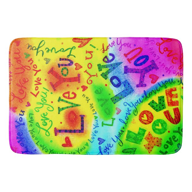 I KÄRLEK DU målar Badrumsmatta (Framsidan)