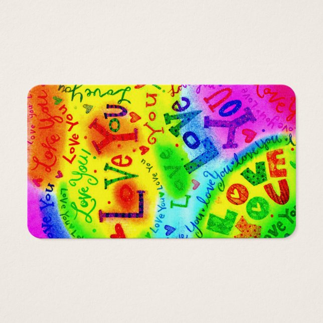 I KÄRLEK DU målar Visitkort (Framsidan)