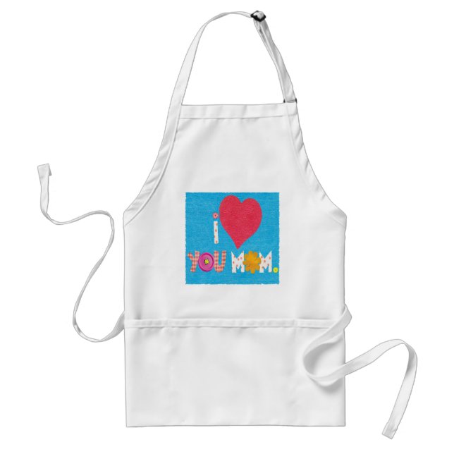 i kärlek du mamma apron förkläde (Framsidan)