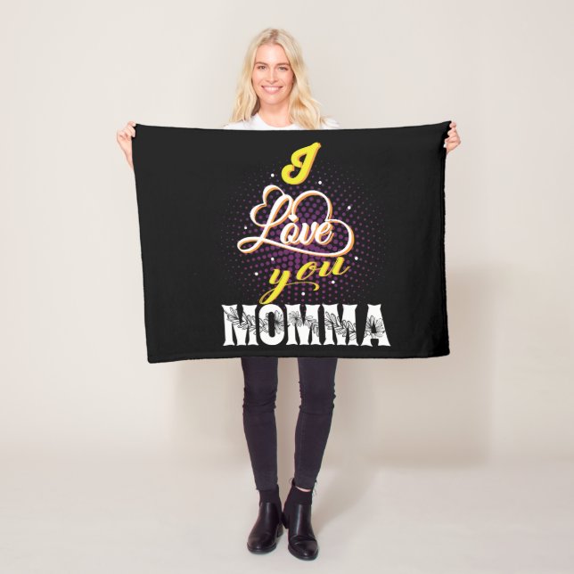 i kärlek du mamma fleecefilt (På plats)