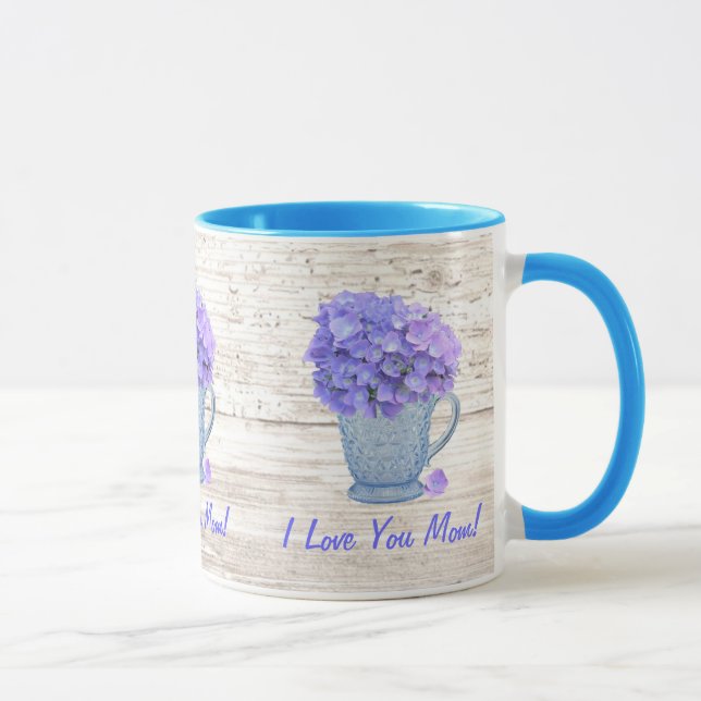 I Kärlek Du Mamma Hydrangea Mugg (Höger)