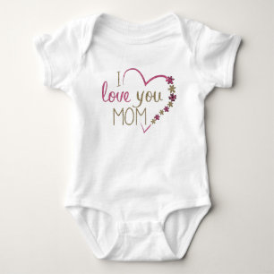 I Kärlek Du Mamma Jersey Bodykostymer T Shirt