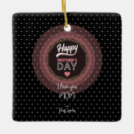 I kärlek du mamma julgransprydnad keramik