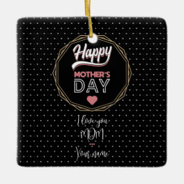 I kärlek du mamma julgransprydnad keramik