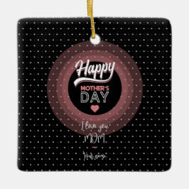 I kärlek du mamma julgransprydnad keramik