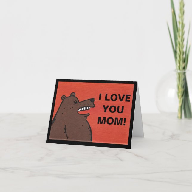 I kärlek du mamma-kort kort (Framsida)