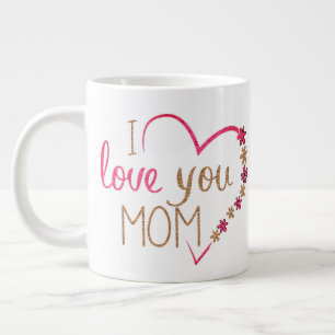 I kärlek du mamma mugg jumbo mugg