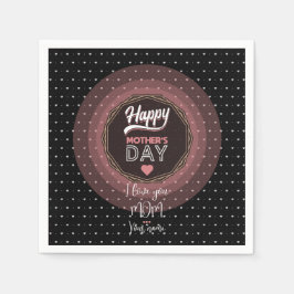 I kärlek du mamma pappersservett