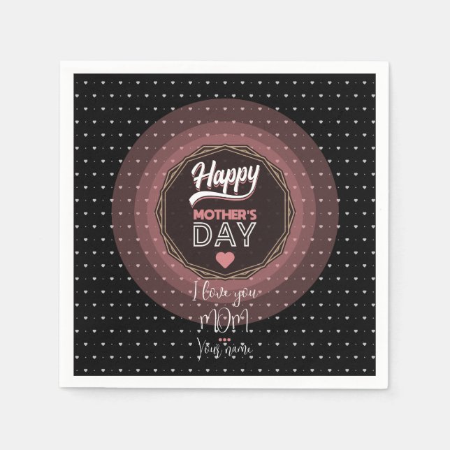 I kärlek du mamma pappersservett (Framsidan)