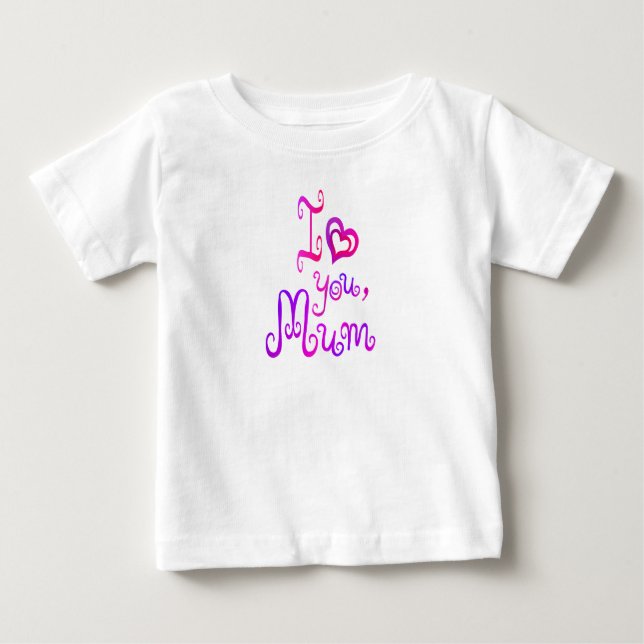I kärlek du mamma t shirt (Framsida)