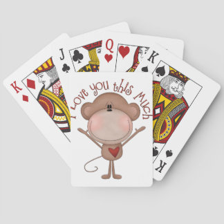I kärlek du MONKEY Spelkort