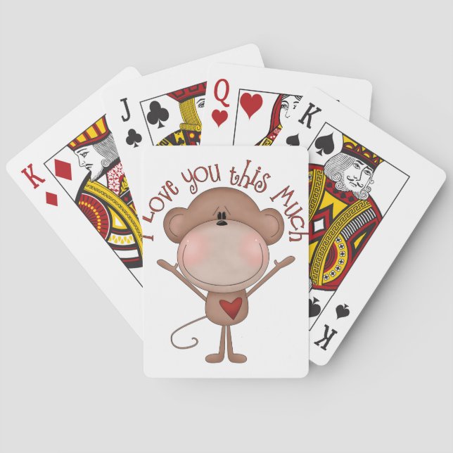 I kärlek du MONKEY Spelkort (Baksidan)