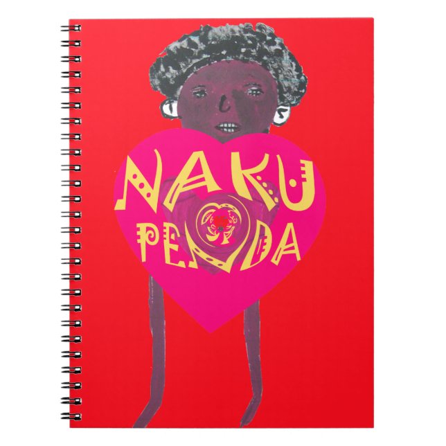 I kärlek du Nakupenda Kenya Swahili Art Anteckningsbok (Framsidan)
