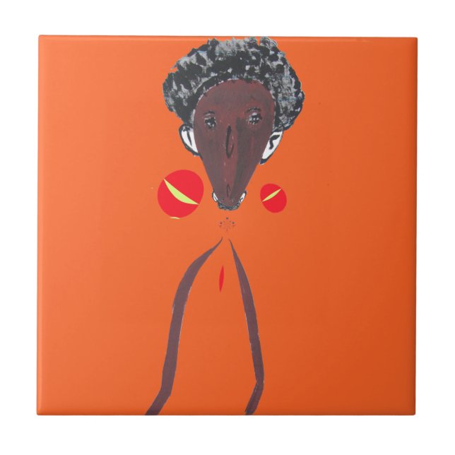 I kärlek du Nakupenda Swahili Kakelplatta (Framsidan)