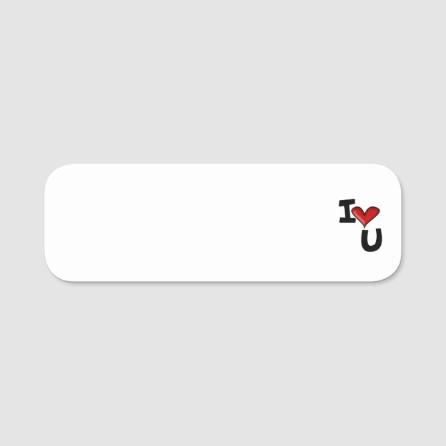 I kärlek du namnbricka (Framsida)