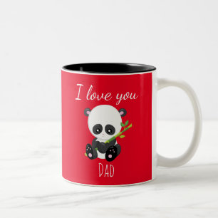 I kärlek du Pappa Coola Panda Två-Tonad Mugg