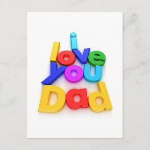 I kärlek du Pappa Vykort