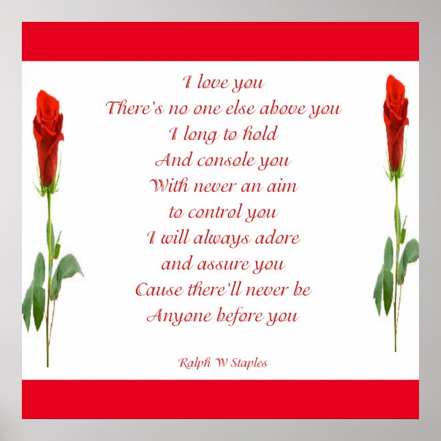 I KÄRLEK DU POSTER (Framsidan)