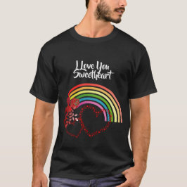 I Kärlek, du, raring Valentines day Ro Rainbow T Shirt