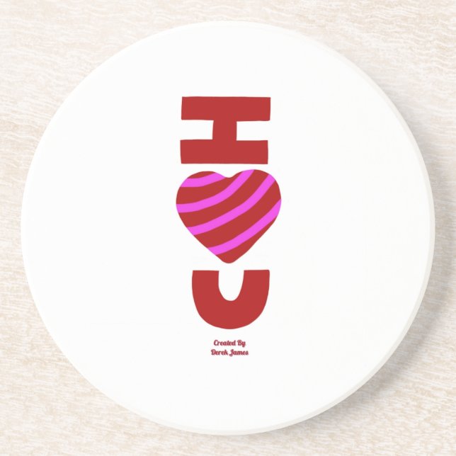 I Kärlek Du Sandstone Underlägg (Framsidan)