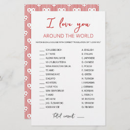 I kärlek, du spelar värld runt med svar