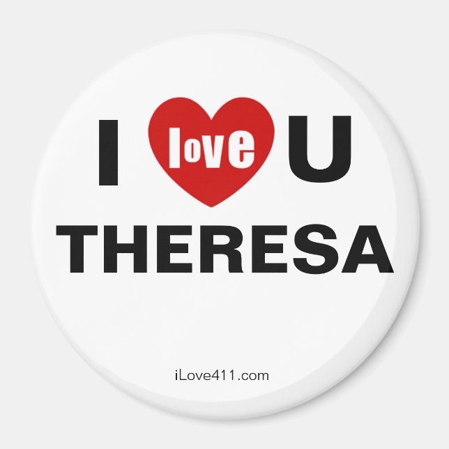 I Kärlek du Theresa Magnet (Framsidan)
