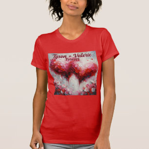 I Kärlek, du två Abstrakter, Hjärtar Personlig T Shirt