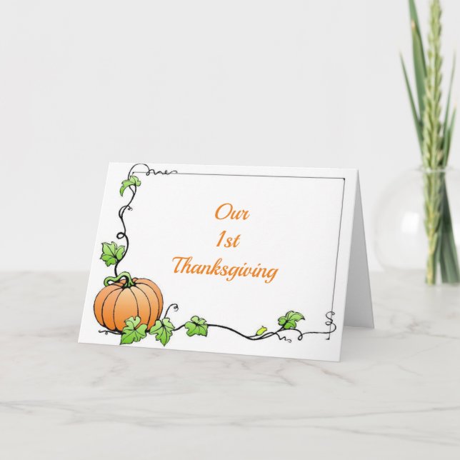 **I KÄRLEK DU VARJE DAG*** VÅR FÖRSTA THANKSGIVING HELGKORT (Framsida)
