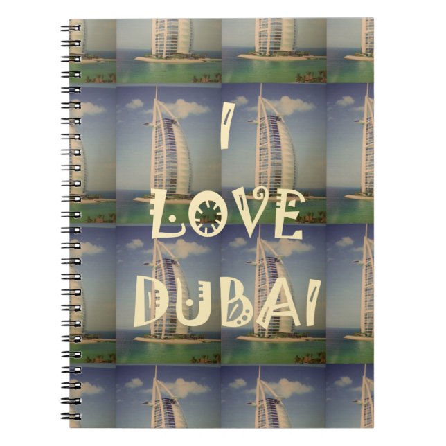 I Kärlek Dubai Anteckningsbok (Framsidan)